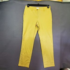Jjill Pants Womens Size 4 Yellow Cotton Tencel Spandex Mix